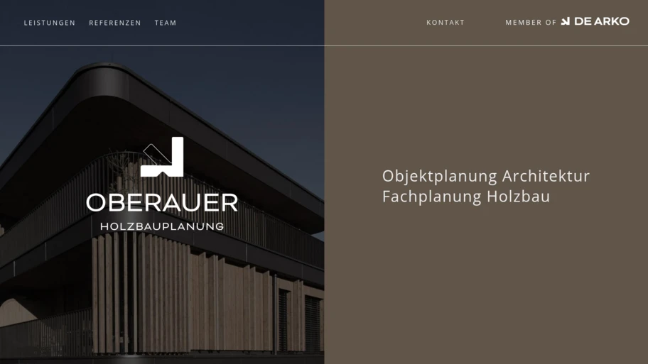 Webseite von oberauer.kaine-design.at