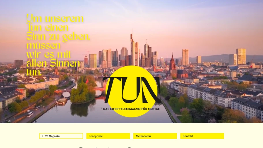 Webseite von tun-magazin.com